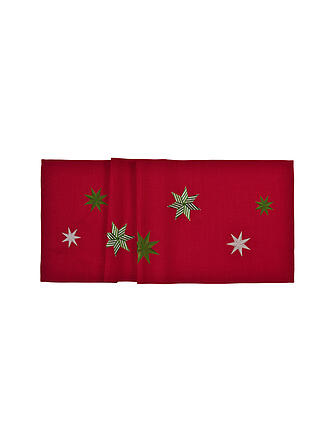 SANDER | Tischläufer natalizio 50x150cm STAR Rosso