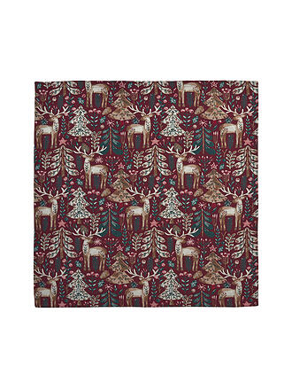 SANDER | Mitteldecke natalizia 85/85cm REY Borgogna