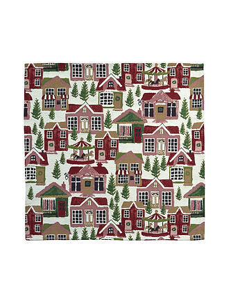 SANDER | Tischläufer natalizio 50x140cm VILLAGRANDE Rosso/Verde