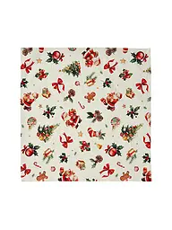 SANDER | Centrino natalizio 85x85cm CAPTAIN REINDEER Originale | Crema