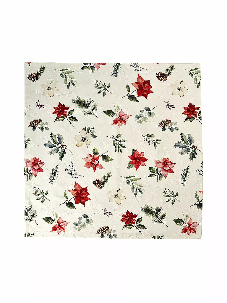 SANDER | Centrotavola X-MAS FLOWERS 85x85cm Originale | Crema