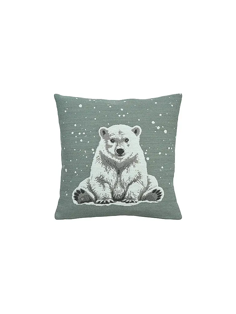 SANDER | Federa per cuscino natalizio 45x45cm ARKTOS Blue Fox | Menta