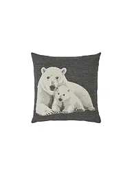 SANDER | Federa per cuscino natalizio 60x60cm BIG BEARS Grafite | Grigio