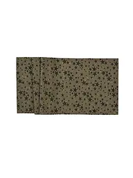 SANDER | Runner da tavola natalizio 50x140cm STELLE D'ORO Caffè | Marrone