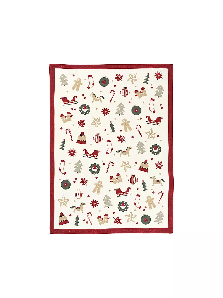 SANDER | Strofinaccio ALL 4 X-MAS 50x70cm Rosso / Verde | Rosso