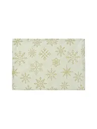 SANDER | Tavola di Natale 35x50cm CRISTALLO LUCE Écru/Oro | Crema
