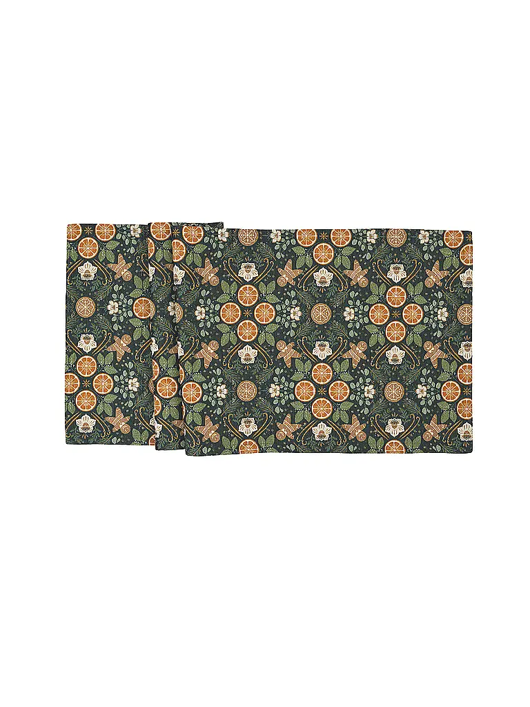 SANDER | Tavola di Natale 50x140cm CHESTER Verde | Verde scuro