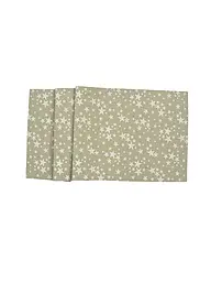 SANDER | Runner da tavola natalizio 50x140cm STELLE D'ORO Caffè | Marrone chiaro