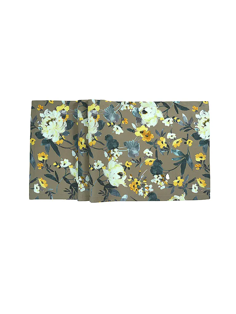 SANDER | Tischläufer LA ROSA 50x140cm DK. Taupe | Grigio