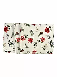 SANDER | Tischläufer X-MAS FLOWERS 40x100cm Original | Crema