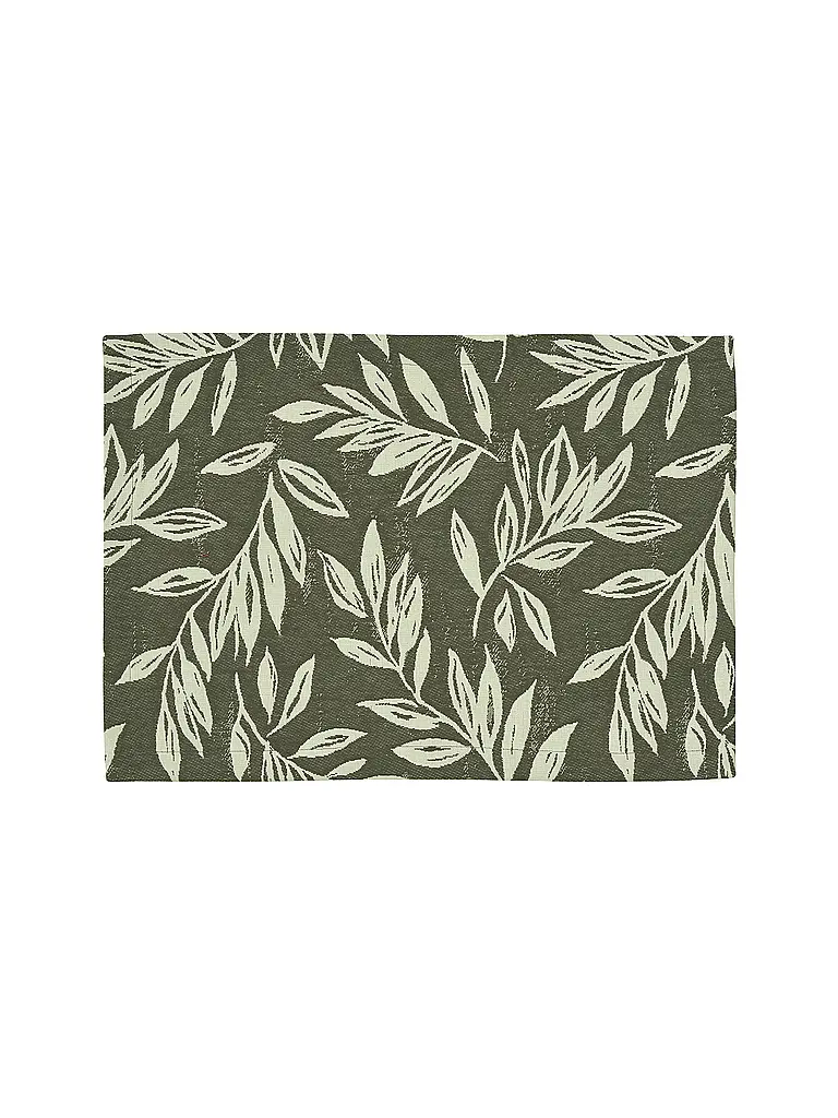 SANDER | Tischset LEAVES 35x50cm Cachi | Verde scuro