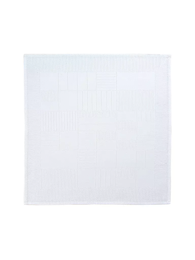SANDER | Tovaglia Lexie Damascata 145x190cm Bianco | Bianco