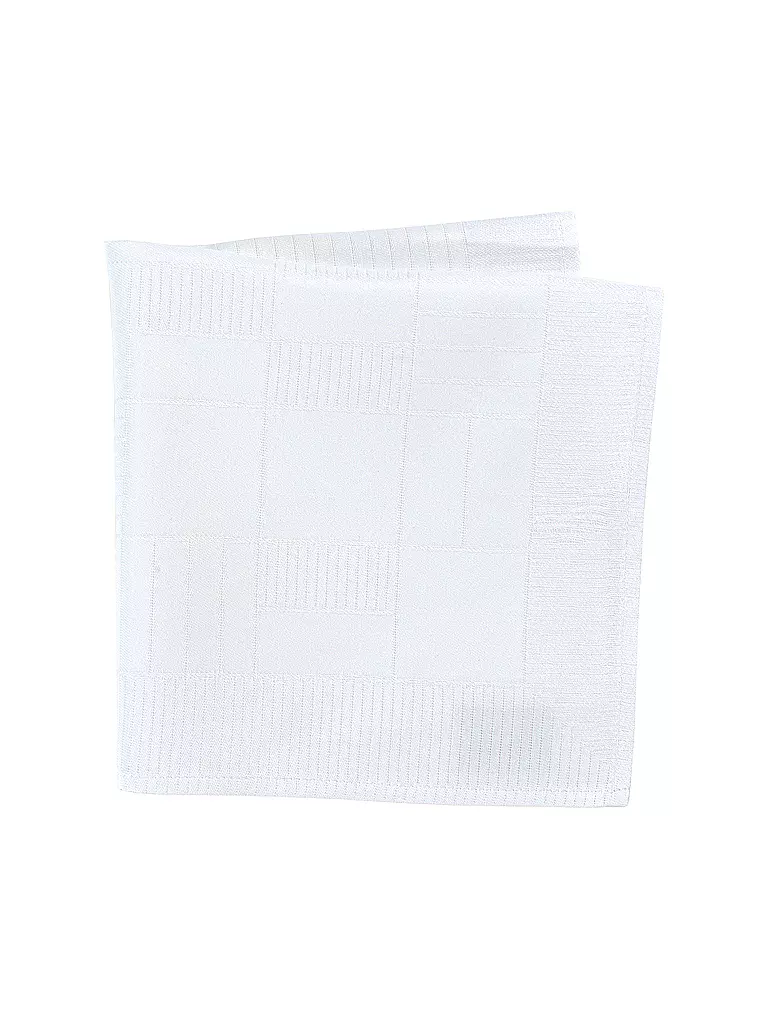 SANDER | Tovaglia Lexie Damascata 145x190cm Bianco | Bianco