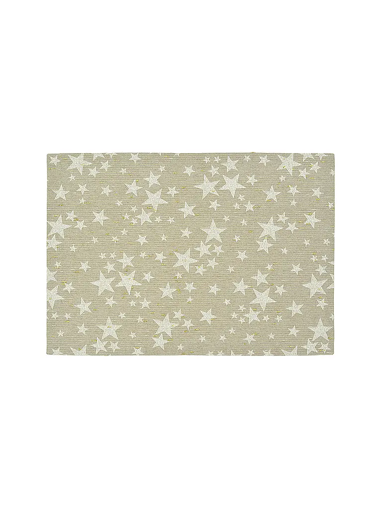 SANDER | Tovaglietta natalizia 35x50cm STELLE D'ORO | Marrone chiaro