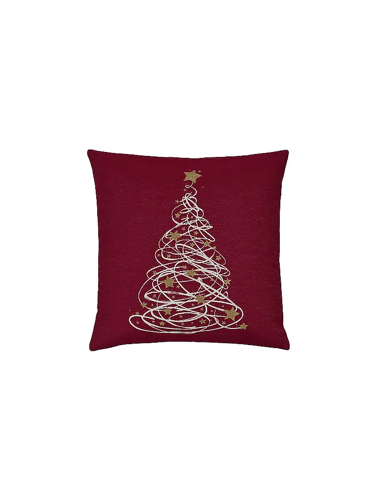 SANDER | Weihnachts Kissenhülle 45x45cm GINO Red | Rosso scuro