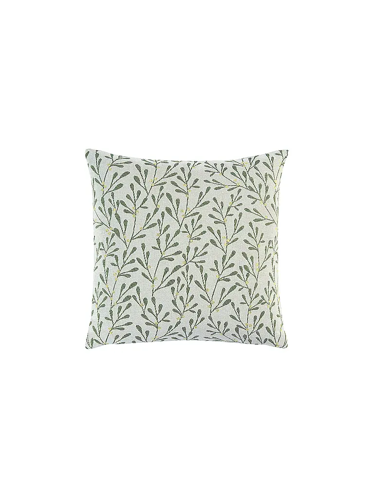 SANDER | Weihnachts Kissenhülle 50x50cm MISTY Ecru/Green | Verde