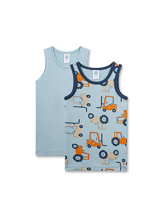 SANETTA | Top da ragazzo confezione da 2 blu pallido