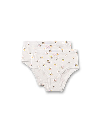 SANETTA | Slip da bambina confezione da 2 white pebb