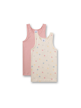 SANETTA | Top da bambina - Canottiera confezione da 2 sabbia