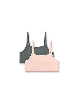 SANETTA | Bustier ragazza, confezione da 2, chintz rosa