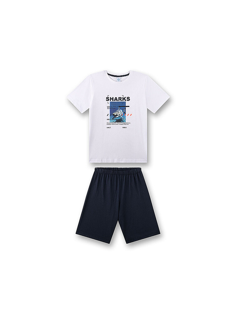 Pigiama da ragazzo 2 pezzi T-shirt e shorts bianco 164