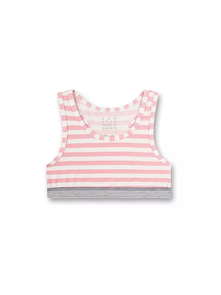SANETTA | Bustier da ragazza, confezione da 2, grigio chiaro | 