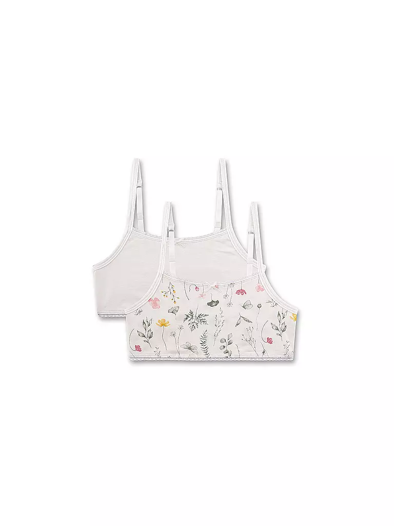 SANETTA | Bustier da ragazza confezione da 2 whitepebb | Crema