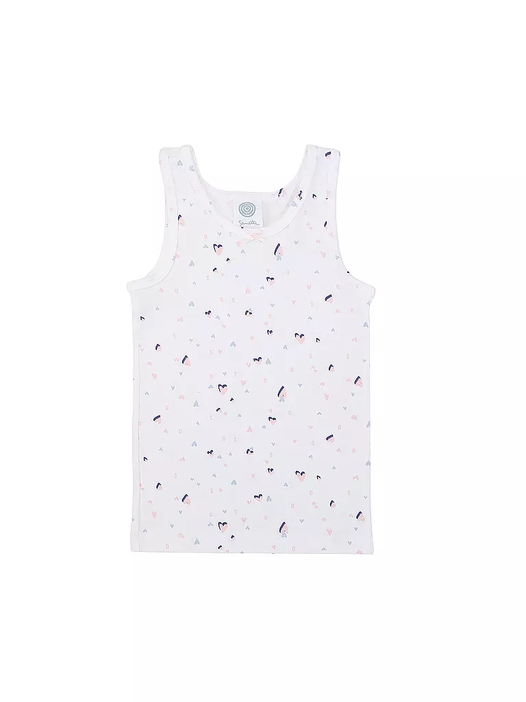 SANETTA | Canottiera da bambina confezione da 2 bianco | Bianco