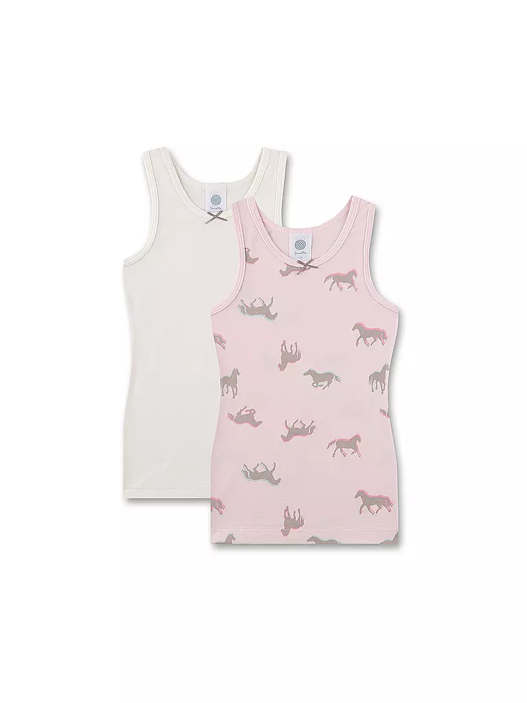 SANETTA | Canottiera da bambina confezione da 2 pz. rosa | Rosa