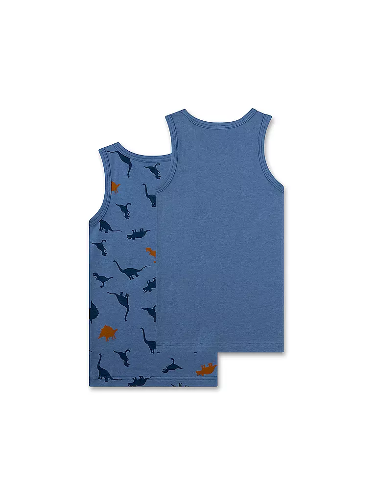 SANETTA | Canottiera da ragazzo, confezione da 2, blu navy | 