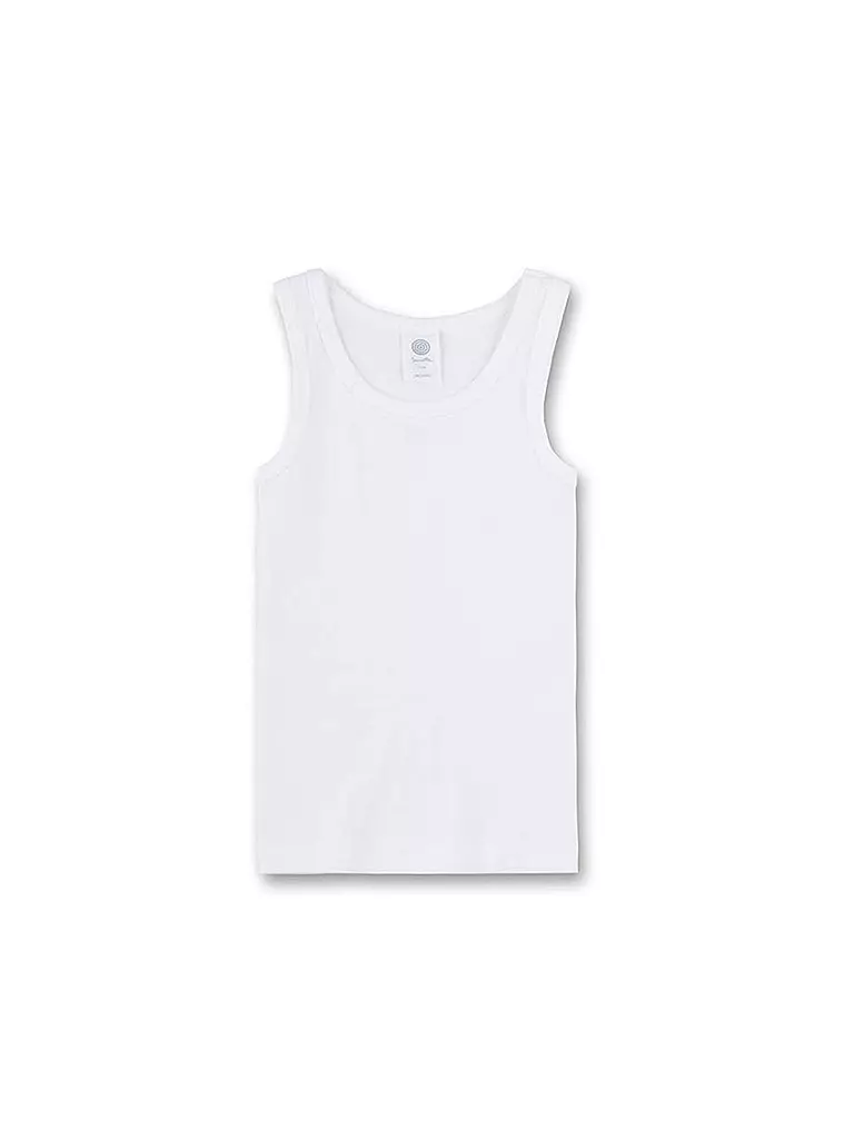 SANETTA | Canottiera da ragazzo casual in cotone | Bianco