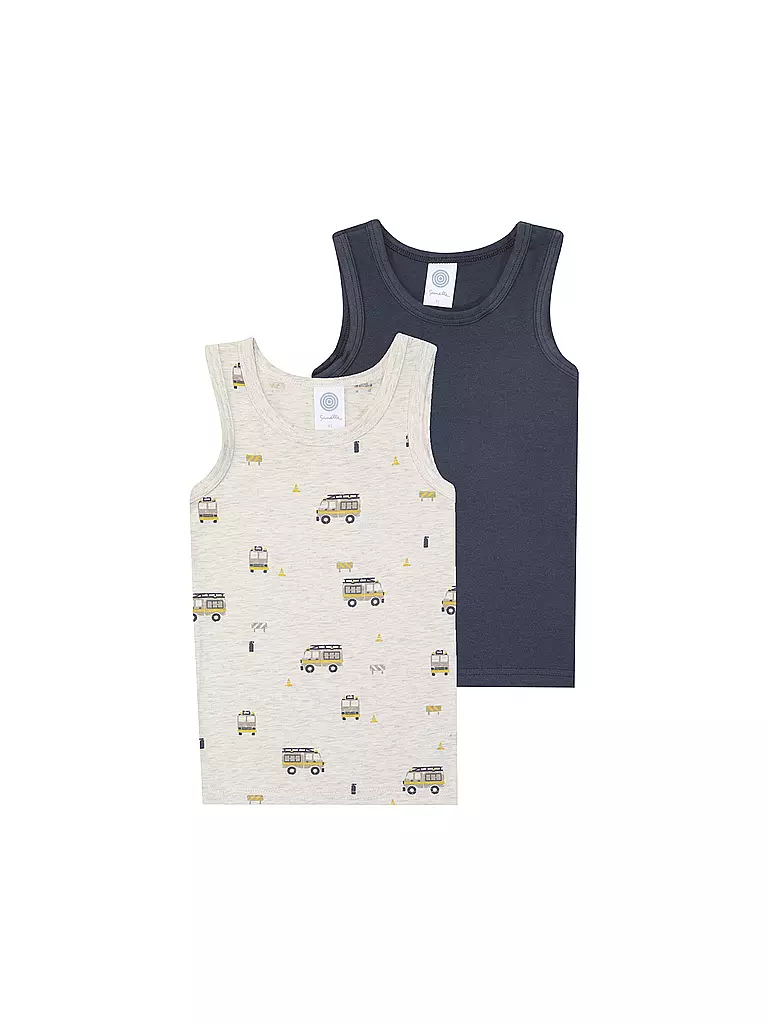 SANETTA | Jungen Unterhemd 2-er Pkg. nature mel | Beige