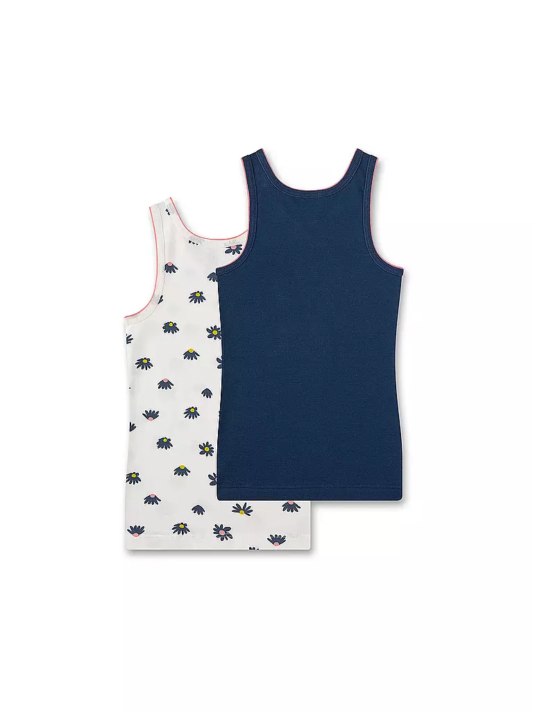 SANETTA | Mädchen Top 2er Pkg. white pebb | Crema