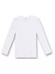 SANETTA | Maglietta a maniche lunghe casual in cotone bianca per bambini | Bianco