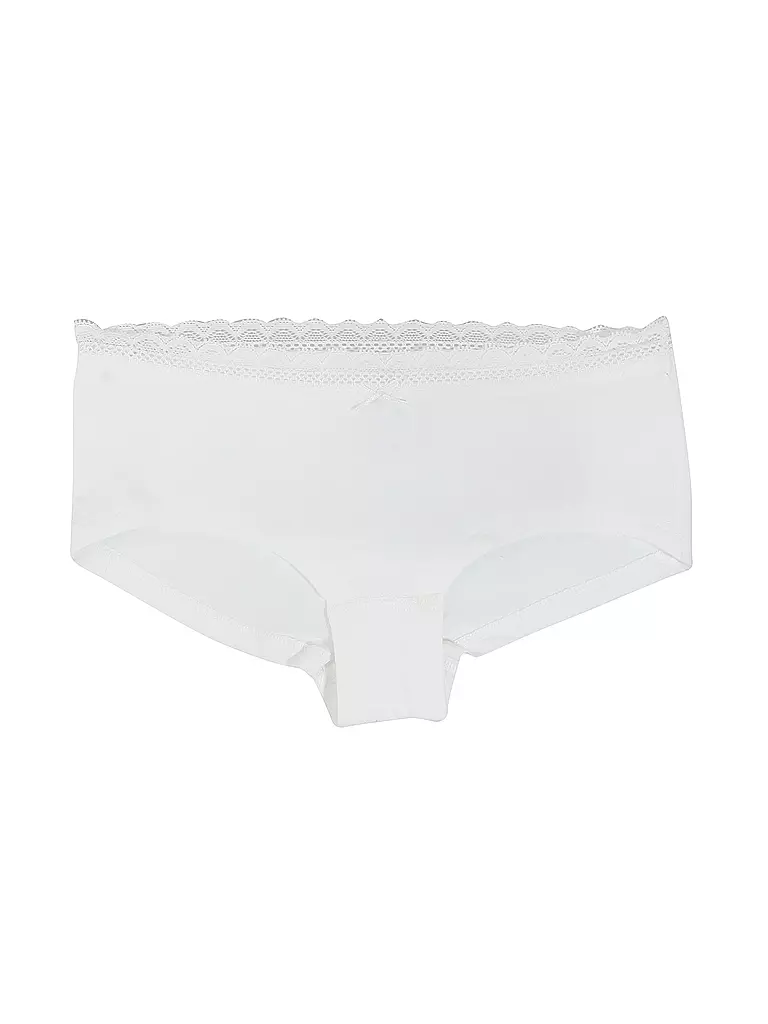SANETTA | Pantaloni da ragazza bianco sporco | Crema