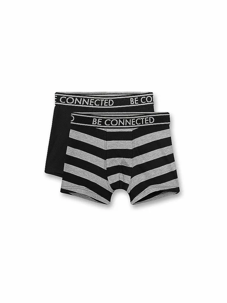 SANETTA | Pantaloni da ragazzo confezione da 2 elite grey | Nero