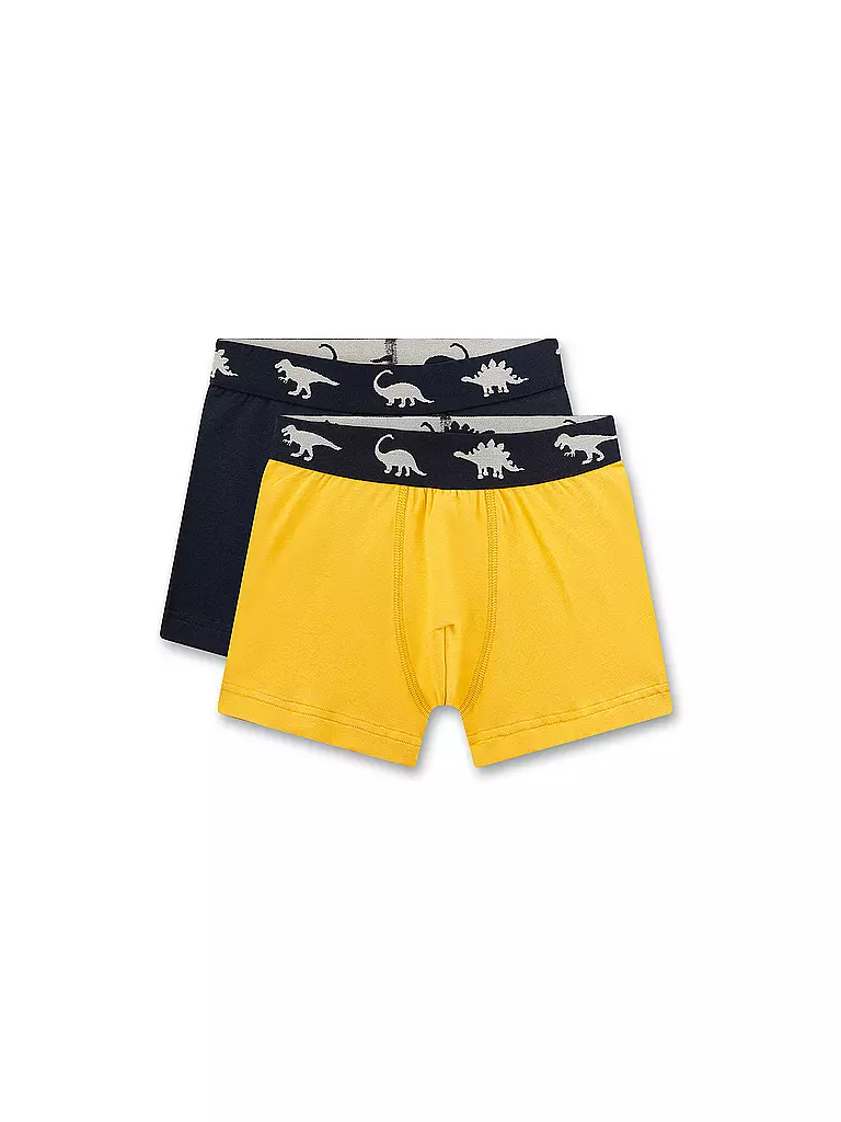 SANETTA | Pantaloni da ragazzo confezione da 2 giallo dorato | Giallo