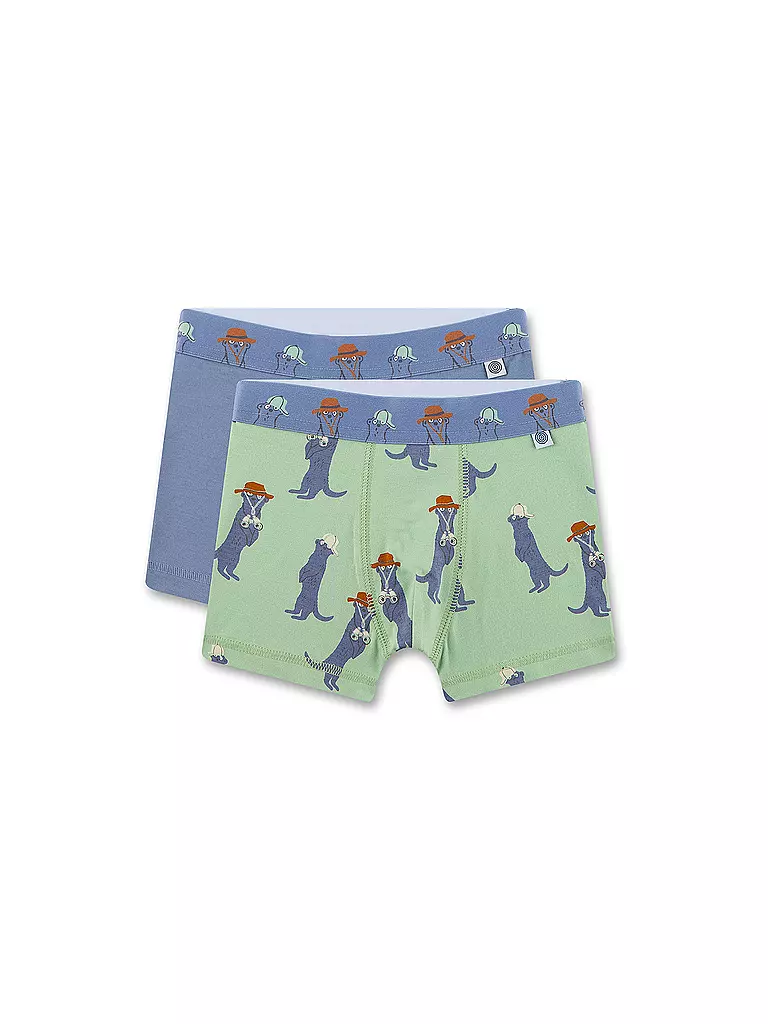 SANETTA | Pantaloni da ragazzo confezione da 2 verde giada | Verde chiaro