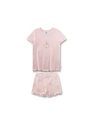 SANETTA | Pigiama da ragazza 2 pezzi T-shirt e shorts | Rosa