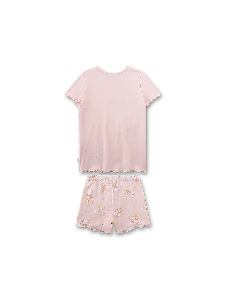 SANETTA | Pigiama da ragazza 2 pezzi T-shirt e shorts | Rosa