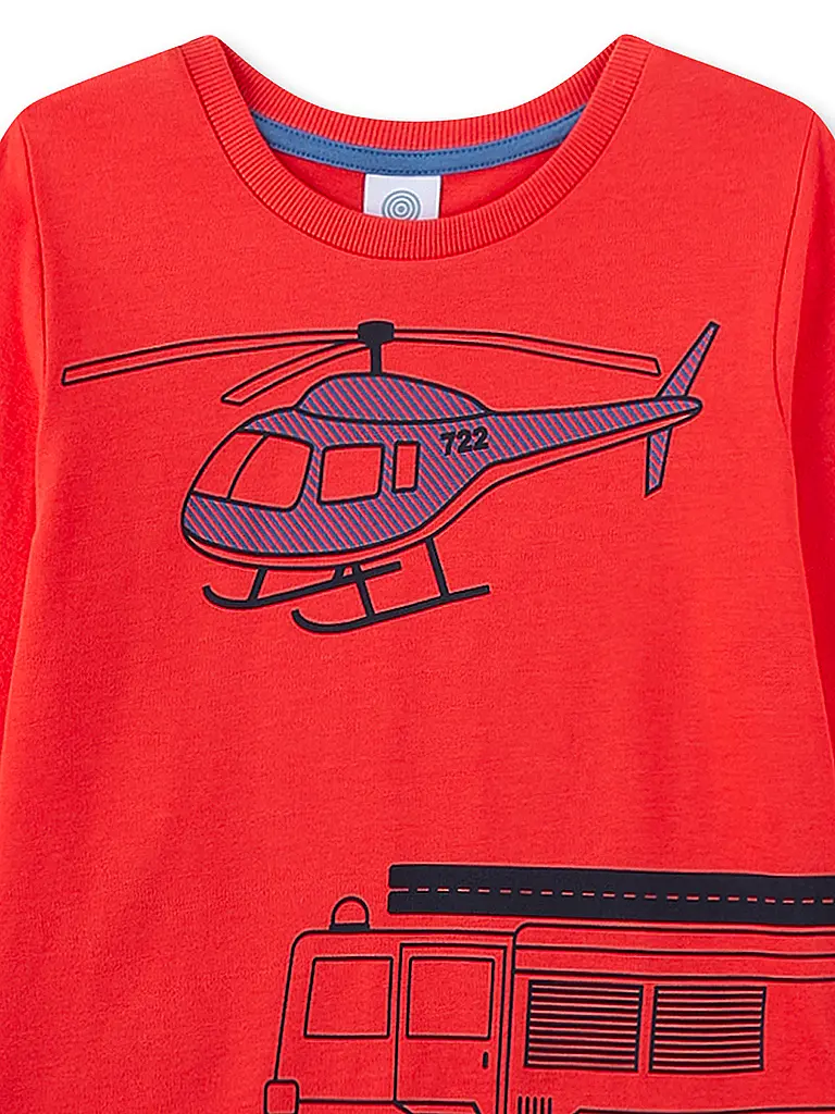 SANETTA | Pigiama da ragazzo 2 pezzi maglietta a maniche lunghe e pantaloni | 