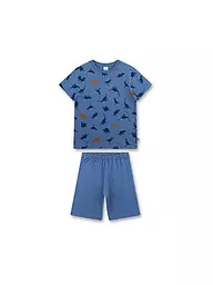 SANETTA | Pigiama da ragazzo set 2 pezzi (T-shirt e shorts) | Blu