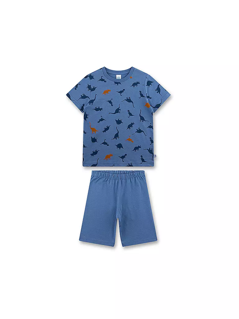 SANETTA | Pigiama da ragazzo set 2 pezzi (T-shirt e shorts) | Blu
