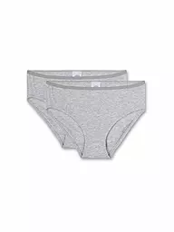 SANETTA | Slip da bambina, confezione da 2, grigio chiaro | Grigio