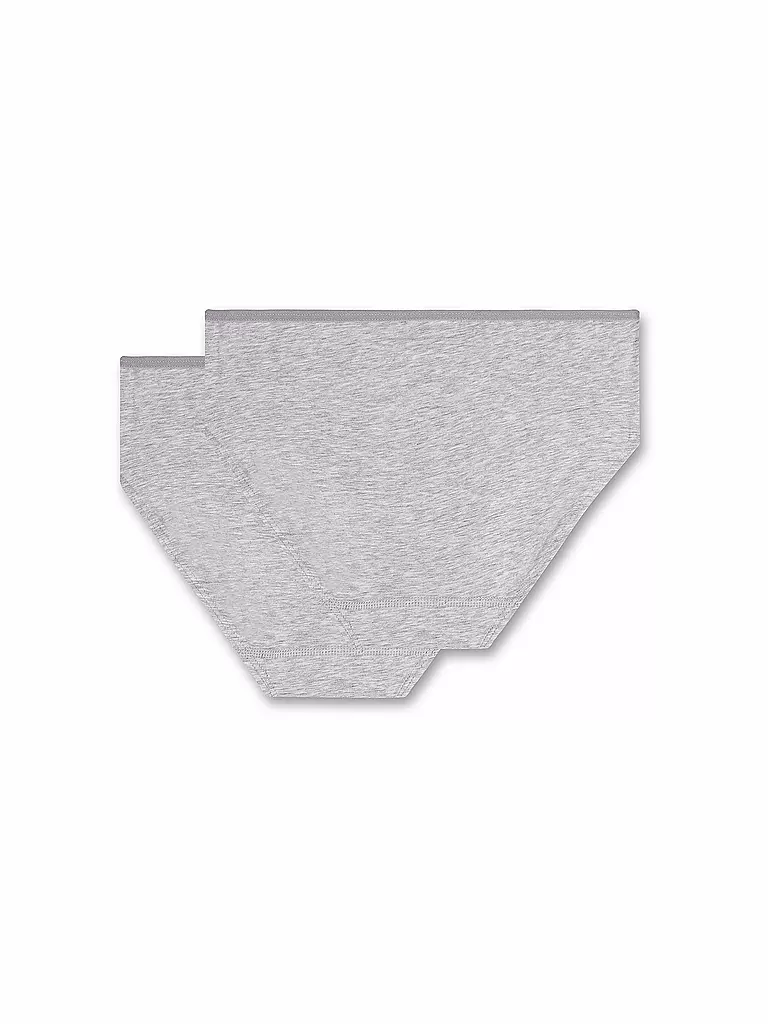 SANETTA | Slip da bambina, confezione da 2, grigio chiaro | 