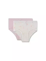 SANETTA | Slip da bambina, confezione da 2, white pebb | Crema