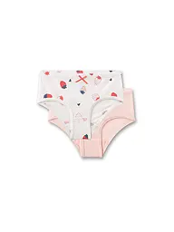 SANETTA | Slip da bambina, confezione da 2, white pebb | Crema