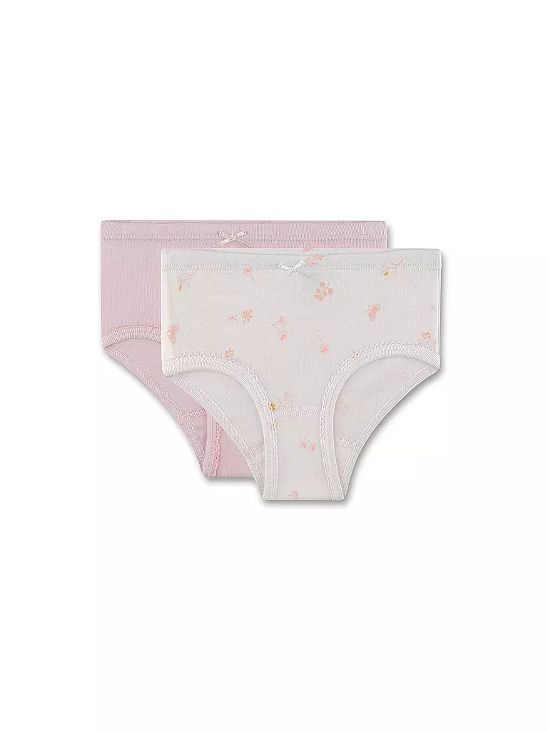 SANETTA | Slip da bambina, confezione da 2, white pebb | Crema