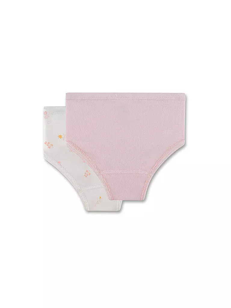 SANETTA | Slip da bambina, confezione da 2, white pebb | 