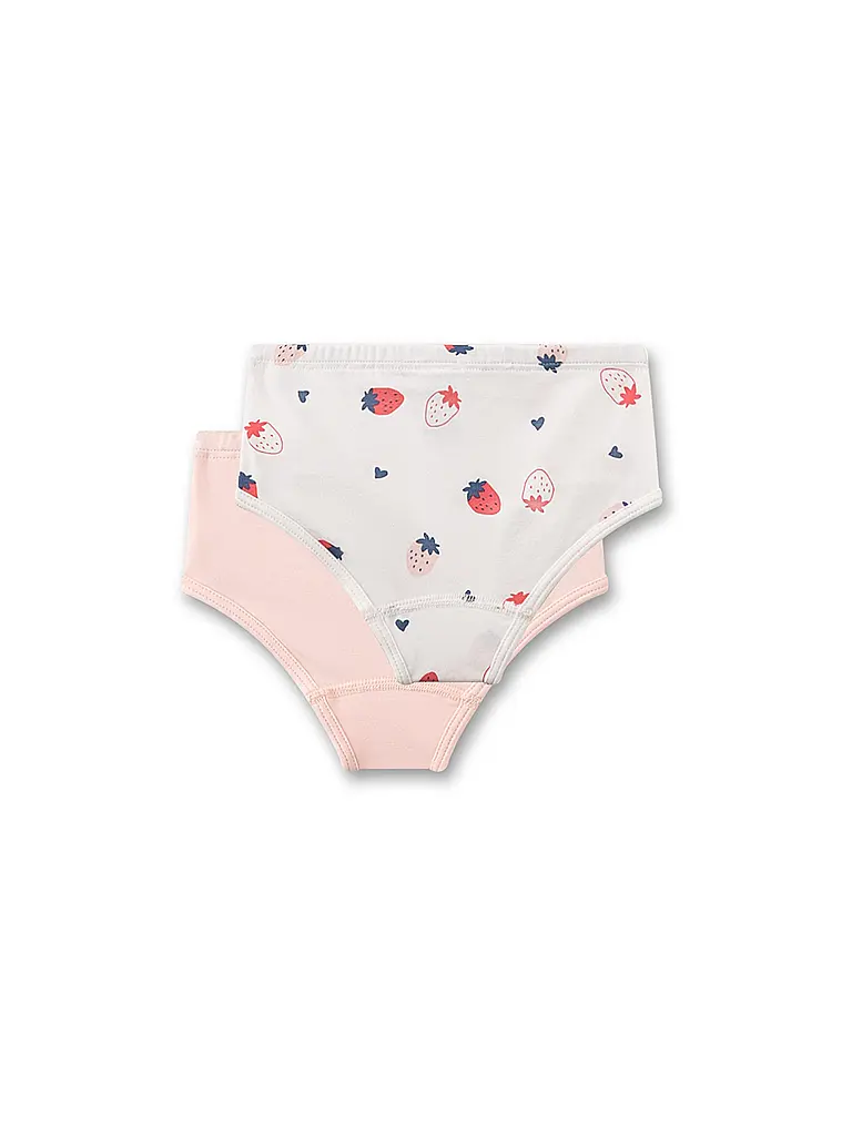 SANETTA | Slip da bambina, confezione da 2, white pebb | Crema